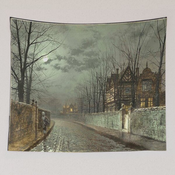 Item preview, John Atkinson Grimshaw - Old English House by Moonlight designed and sold by tomorrowsart.