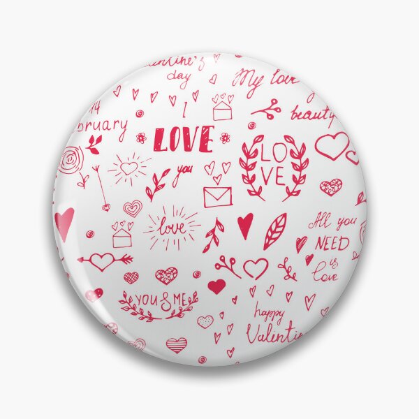 Item preview, Pattern with drawn design elements for Valentine's day designed and sold by Ireneart369.