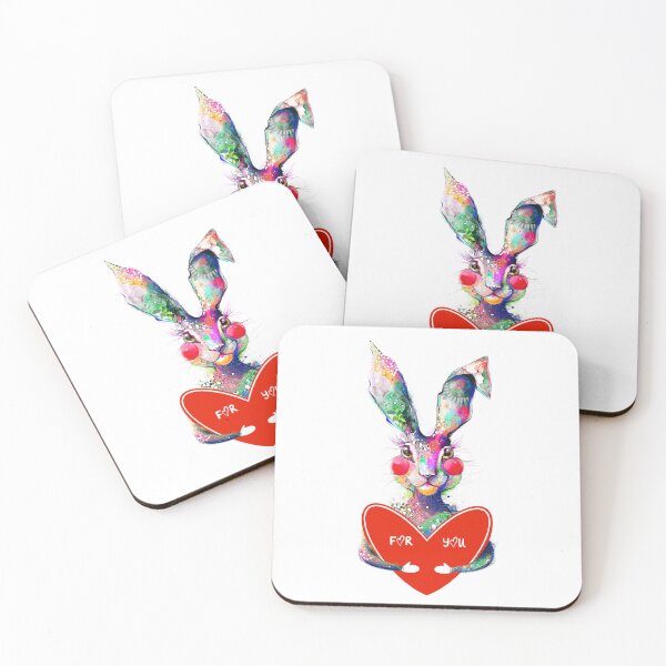 Item preview, Watercolor hare with heart, Valentine’s Day  designed and sold by kMariaART.