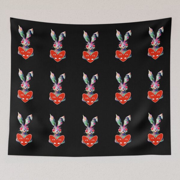 Item preview, Watercolor hare with heart, Valentine’s Day  designed and sold by kMariaART.