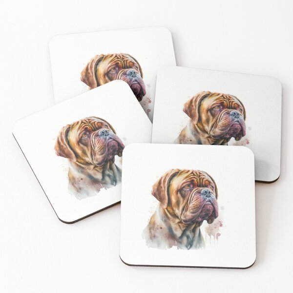 Item preview, French Mastiff Watercolour designed and sold by TheArtfulAI.