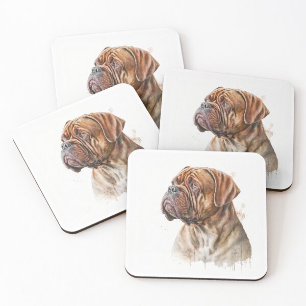 Item preview, French Mastiff Watercolour designed and sold by TheArtfulAI.