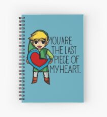 Legend Of Zelda - The Last Piece Spiral Notebook