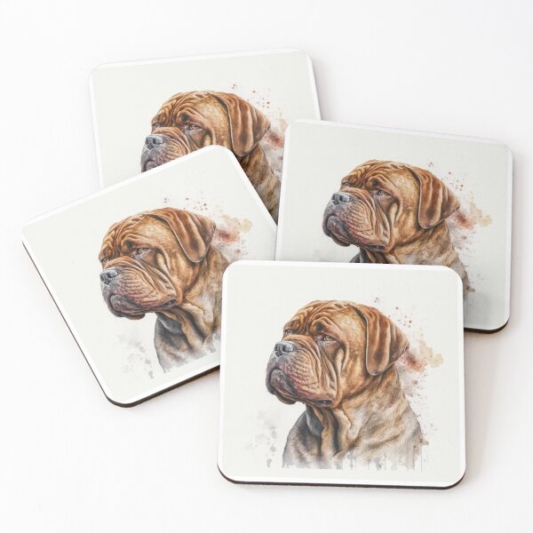 Item preview, French Mastiff Watercolour designed and sold by TheArtfulAI.