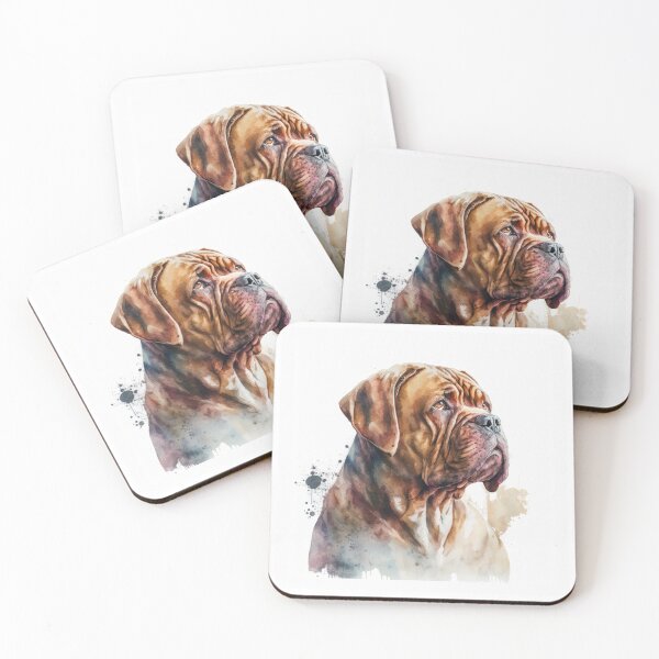 Item preview, French Mastiff Watercolour designed and sold by TheArtfulAI.