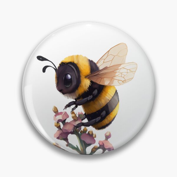 Item preview, Cute honey bee with flower designed and sold by Anastasiia Yurevych.
