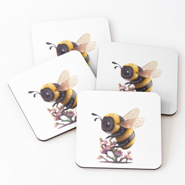 Item preview, Cute honey bee with flower designed and sold by Anastasiia Yurevych.