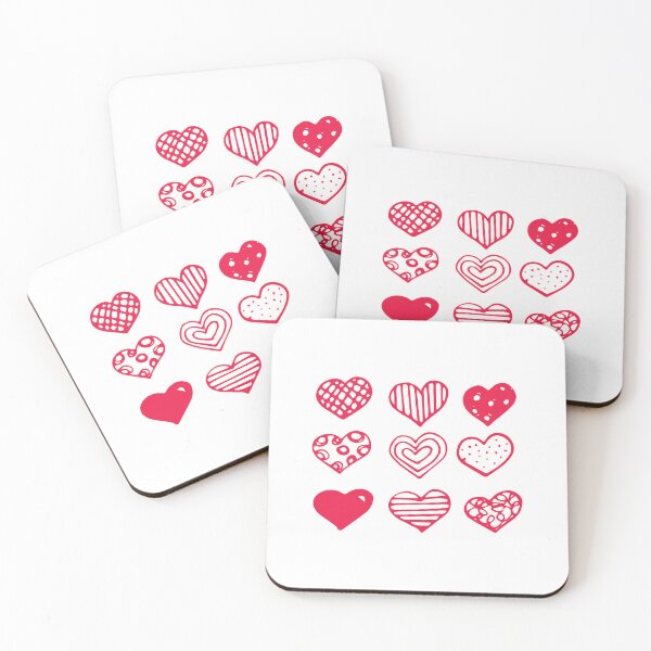 Item preview, Pattern with hand drawn hearts. Valentines day designed and sold by Ireneart369.