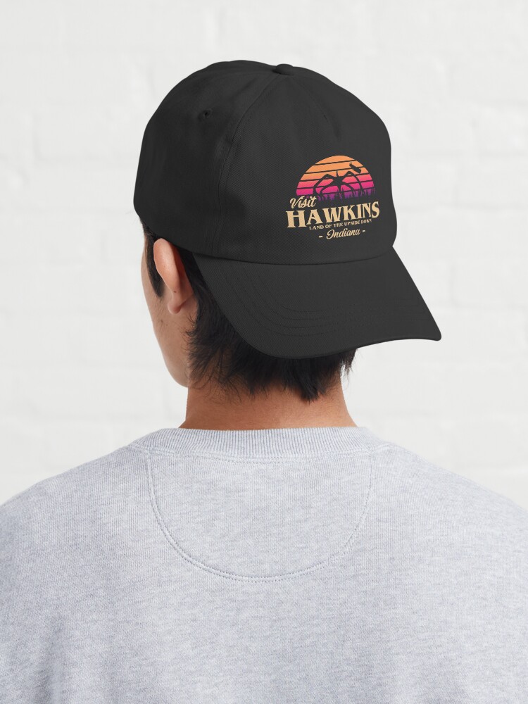 Thumbnail 4 of 7, Cap, Stranger Things Visit hawkins designed and sold by chrlalexandru.