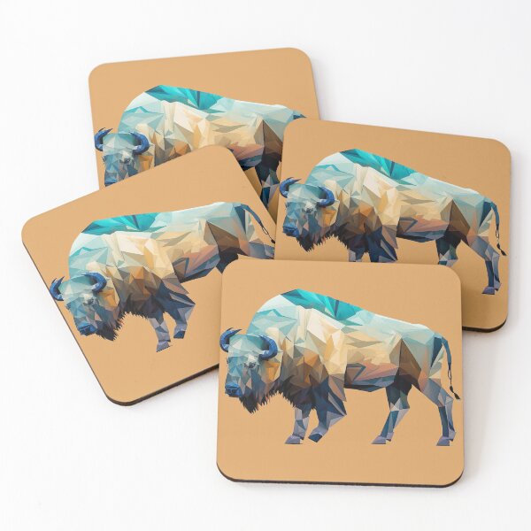 Item preview, Geometric American Bison  designed and sold by luisraultg.