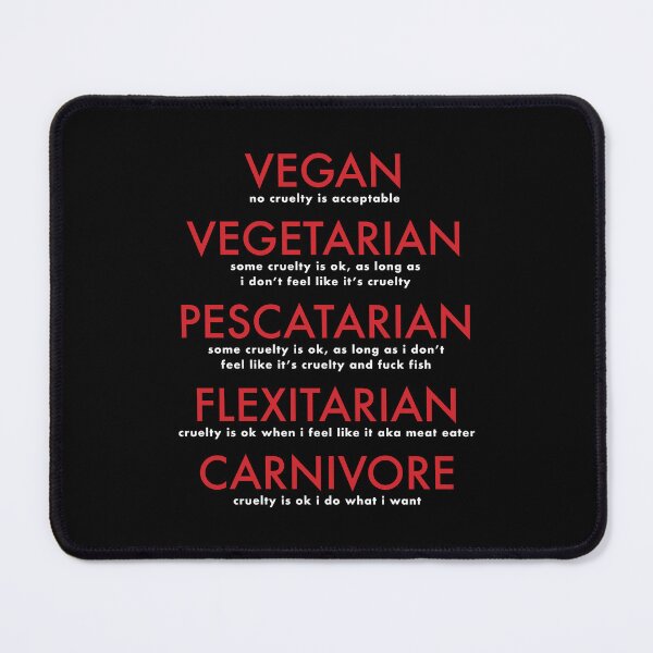 Item preview, vegan > vegetarian > pescatarian > flexitarian > carnivore 2 designed and sold by Nanika-akimoto.