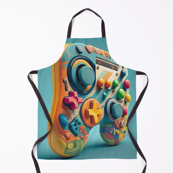 Item preview, Colourful Gaming Frenzy: Abstract Game Controller Art designed and sold by plachy78.