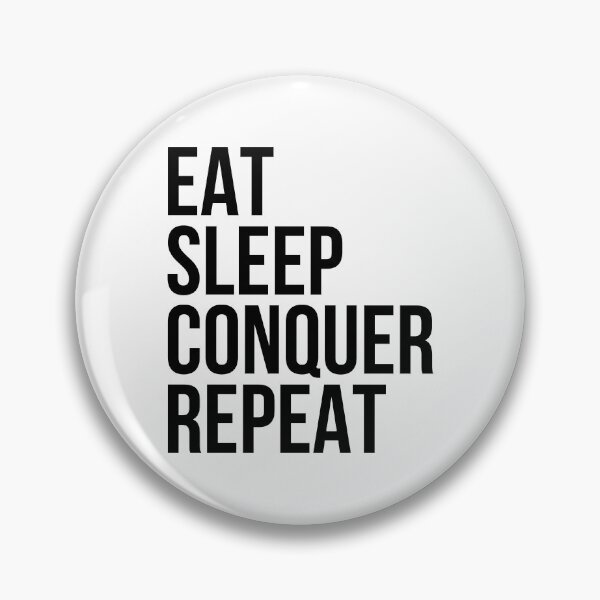Item preview, Eat Sleep Conquer Repeat - Gym Quote designed and sold by maniacfitness.