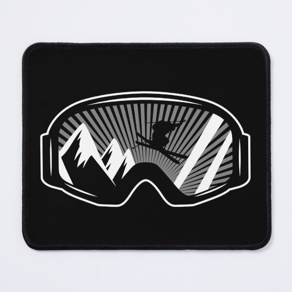 Item preview, Ski Touring Mountains Heartbeat Ski-Goggle Skiing designed and sold by StrongShirts.
