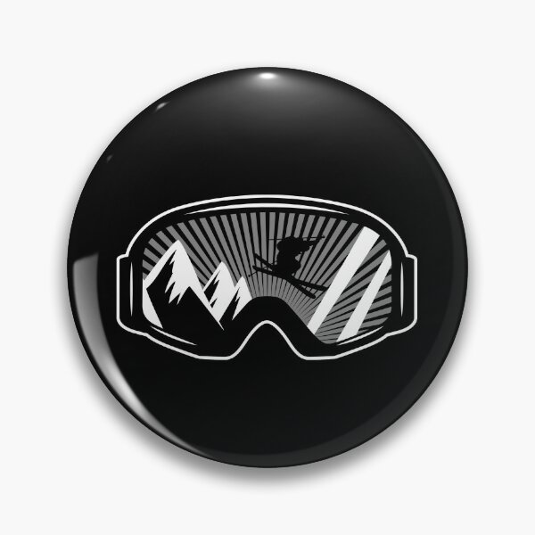 Item preview, Ski Touring Mountains Heartbeat Ski-Goggle Skiing designed and sold by StrongShirts.