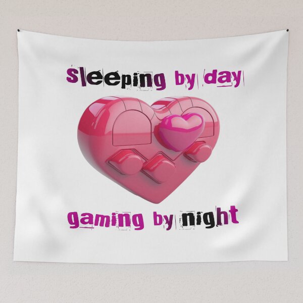 Item preview, Sleeping By Day Gaming By Night  designed and sold by SHOP SOUS⭐⭐⭐⭐⭐.