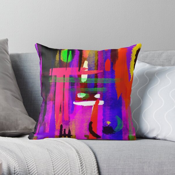 Mabstract Throw Pillow