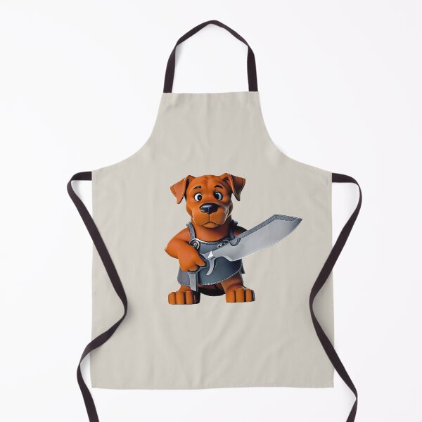 Item preview, Dog with knife designed and sold by Mebbotai.