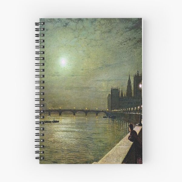Artikelvorschau, John Atkinson Grimshaw - Reflexionen über die Themse - Westminster entworfen und verkauft von tomorrowsart.