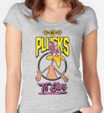 Keine Zuhälter zu geben Tailliertes Rundhals-Shirt