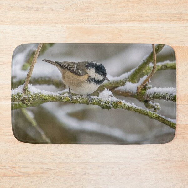 Item preview, coal tit in the snow designed and sold by AliMarleyPhoto.
