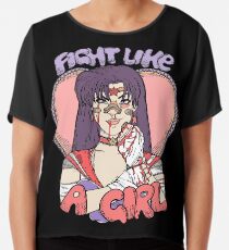 Sailor Moon - Fight Like A Sailor (Sailor Mars) Chiffon Top