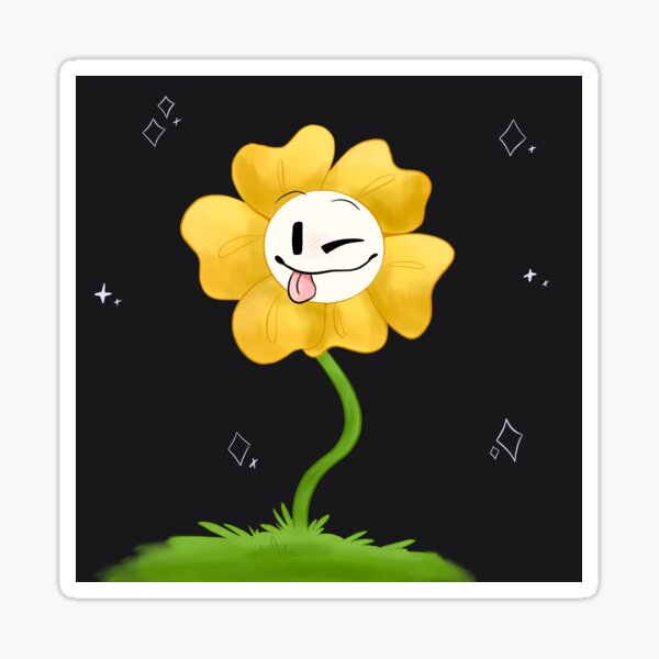 Evil Flowey the Flower Sticker for Sale by Metasaki