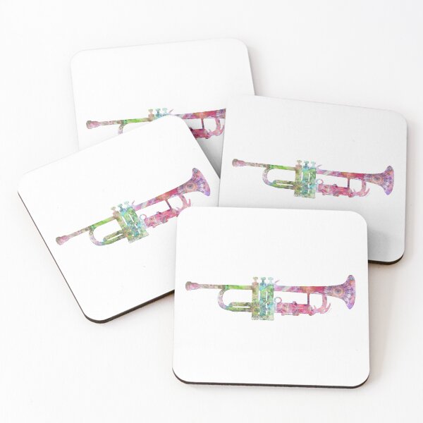 Item preview, Colorful Trumpet Music Art by Sharon Cummings designed and sold by Sharon Cummings Art.