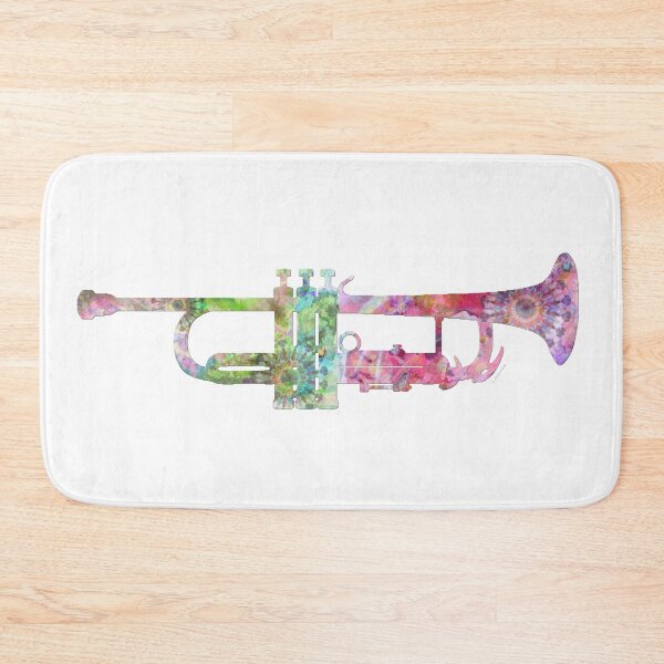 Item preview, Colorful Trumpet Music Art by Sharon Cummings designed and sold by Sharon Cummings Art.