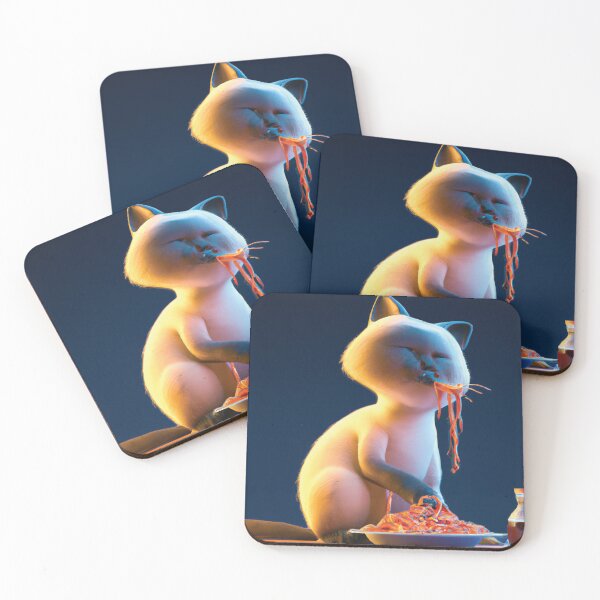 Item preview, Cat eating spaghetti designed and sold by Ultimatedezign.