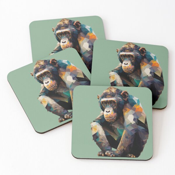 Item preview, Geometric Chimpanzee designed and sold by luisraultg.