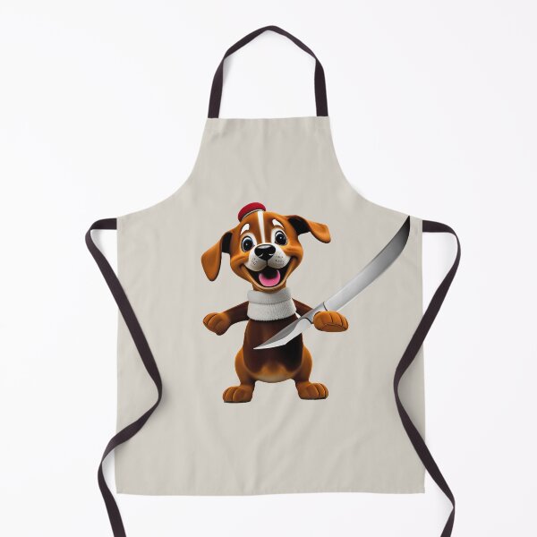 Item preview, Dog with knife designed and sold by Mebbotai.