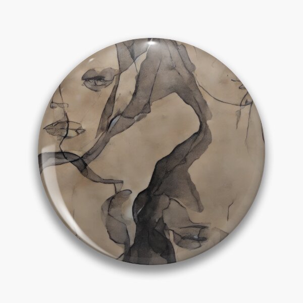 Item preview, Grunge Surreal Sketch of Woman Drawing with Abstract Features designed and sold by bryanchvzz.