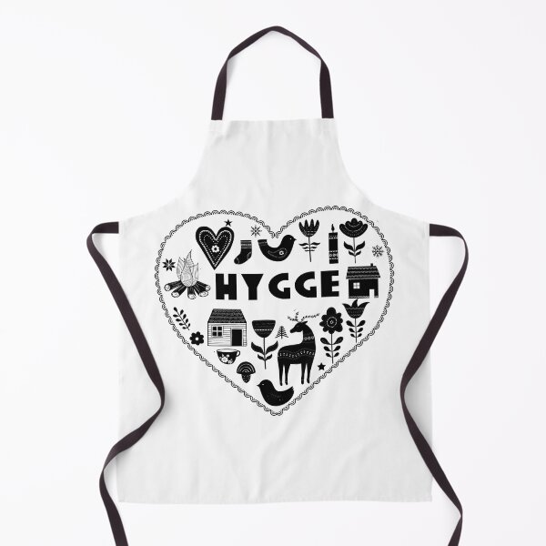 Item preview, Hygge Heart Danish Cozy Symbols Scandinavian Art, designed and sold by funnytshirtemp.
