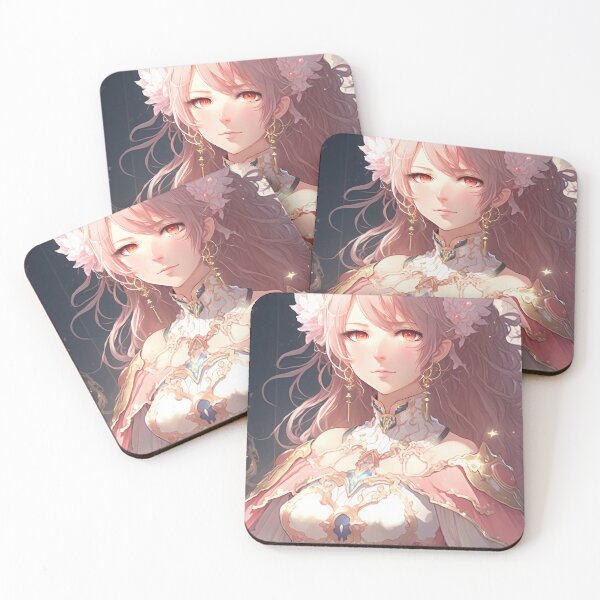 Item preview, A fantasy elf female cleric in a pink pastel dress designed and sold by PJGartui.