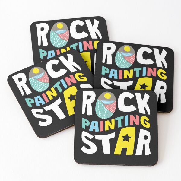 Item preview, Rock Painting Star Stones Painting designed and sold by MooonTees.