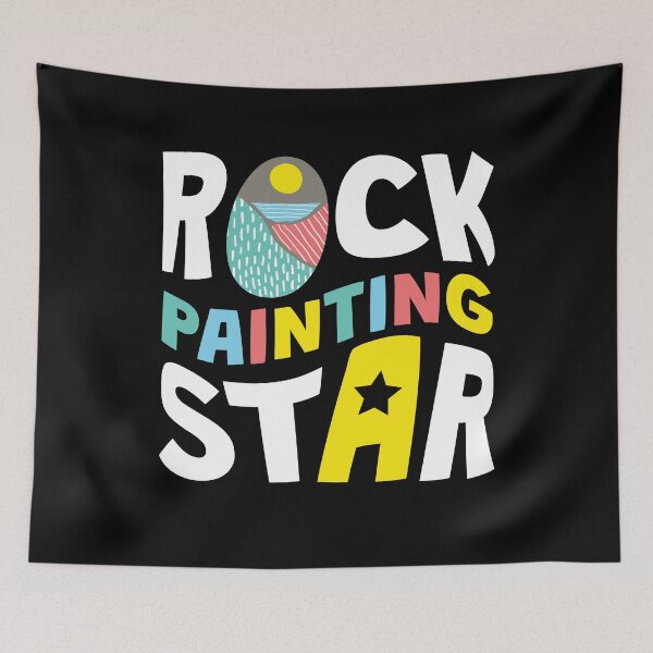 Item preview, Rock Painting Star Stones Painting designed and sold by MooonTees.