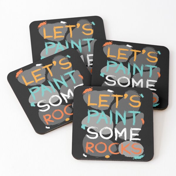 Item preview, Let's Paint Some Rocks Stones Painting designed and sold by MooonTees.