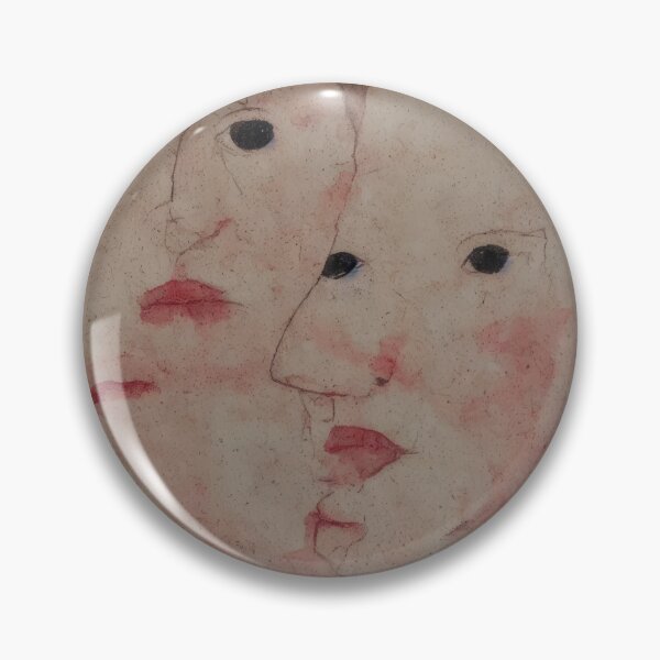 Item preview, Eerie Boy Man Sketch Painting with Dark Black Eyes and Flushed Cheeks designed and sold by bryanchvzz.