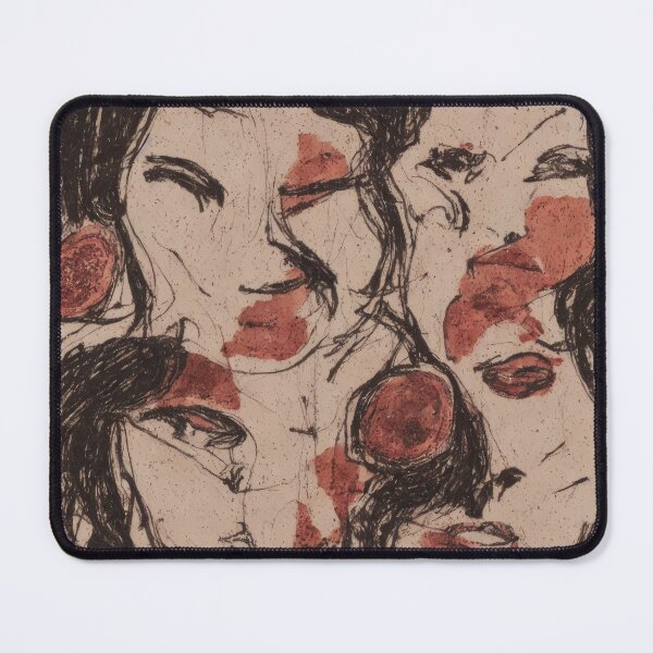 Item preview, Abstract Woman with Fig Fruits Bleeding Red designed and sold by bryanchvzz.