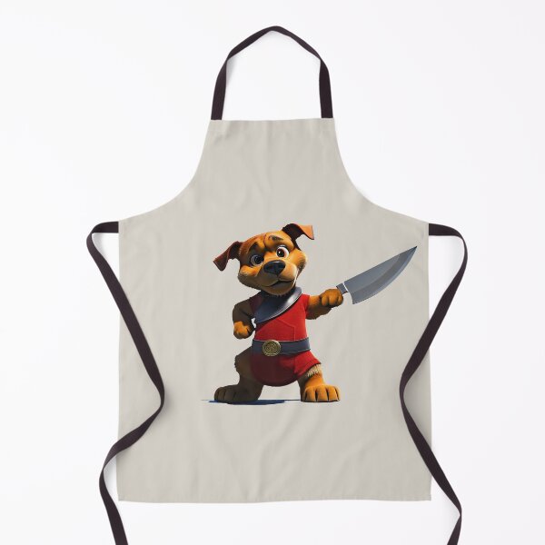 Item preview, Dog with knife designed and sold by Mebbotai.