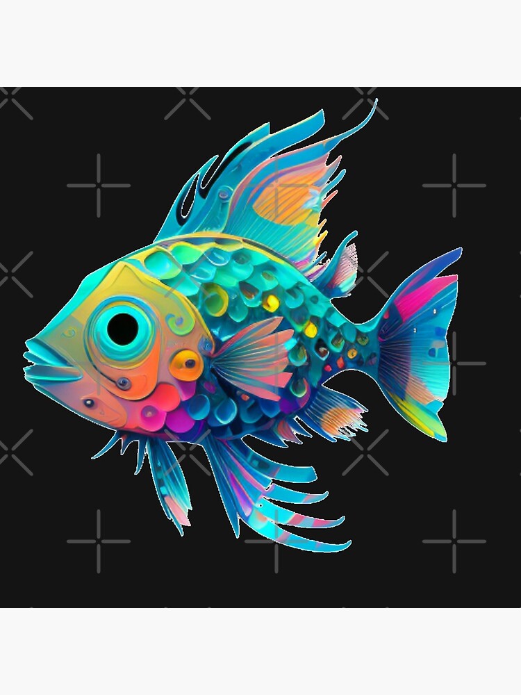 NEON FISH Poster for Sale by Spoof-Tastic