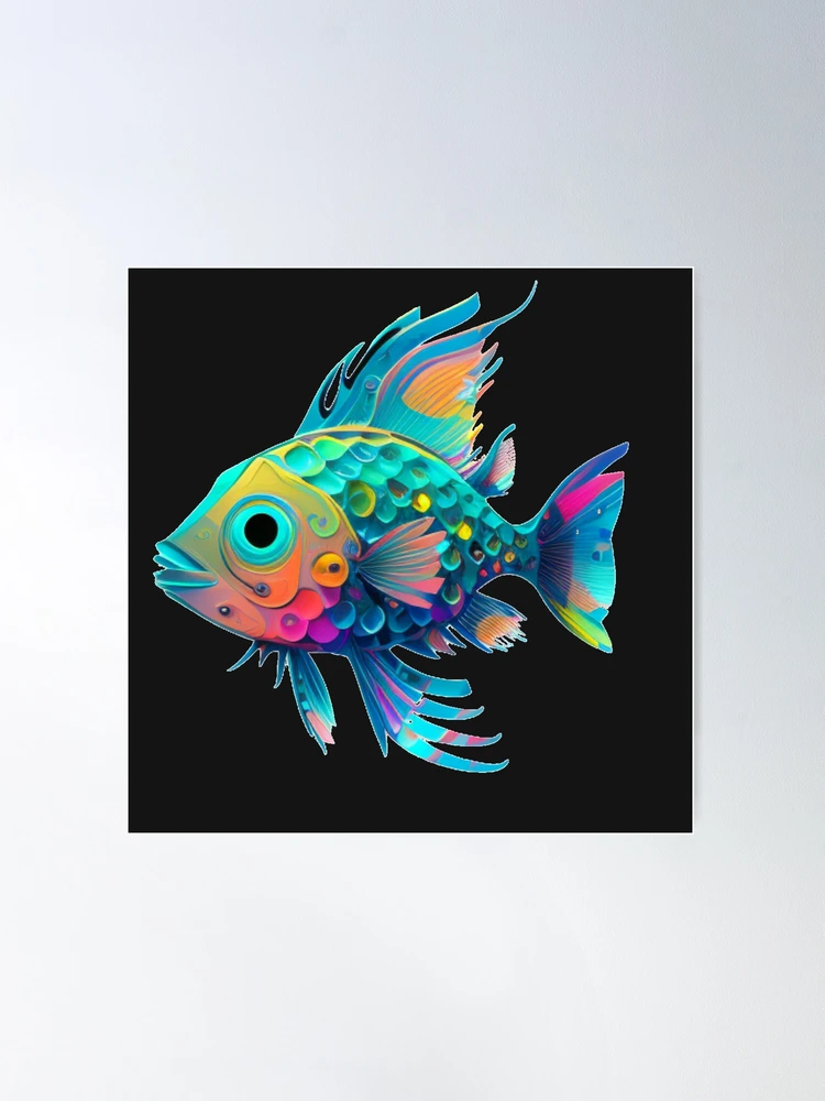NEON FISH Poster for Sale by Spoof-Tastic