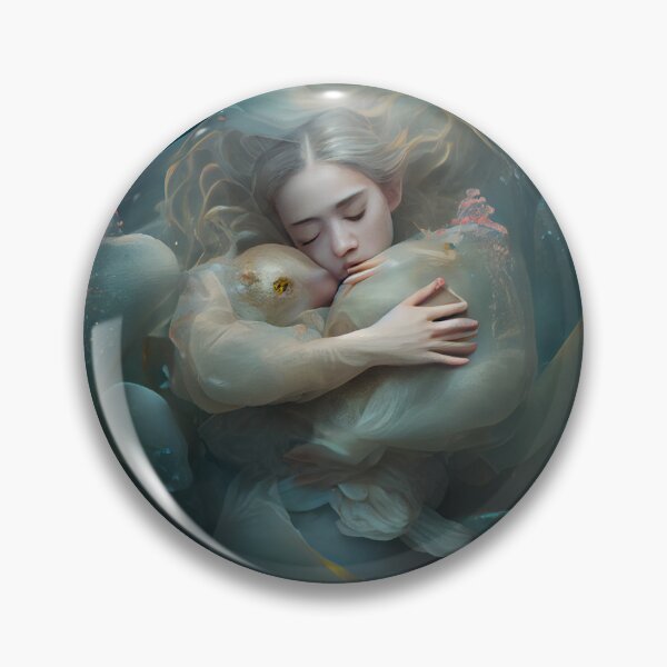 Artikelvorschau, Serene Grogginess A Hydrogen Embrace Digital Painting entworfen und verkauft von CodeAndColors.