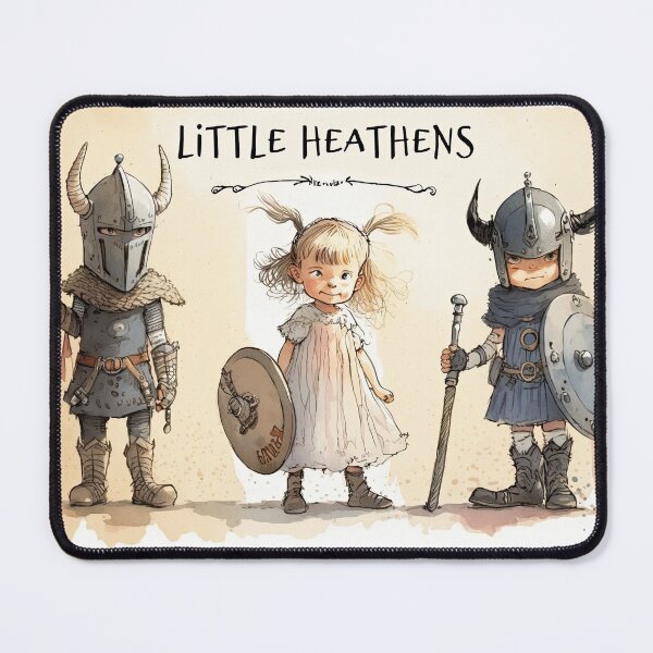 Item preview, Little Heathens Young Vikings Illustration designed and sold by Gralok.