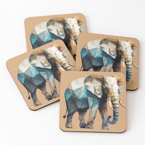 Item preview, Geometric african elephant designed and sold by luisraultg.