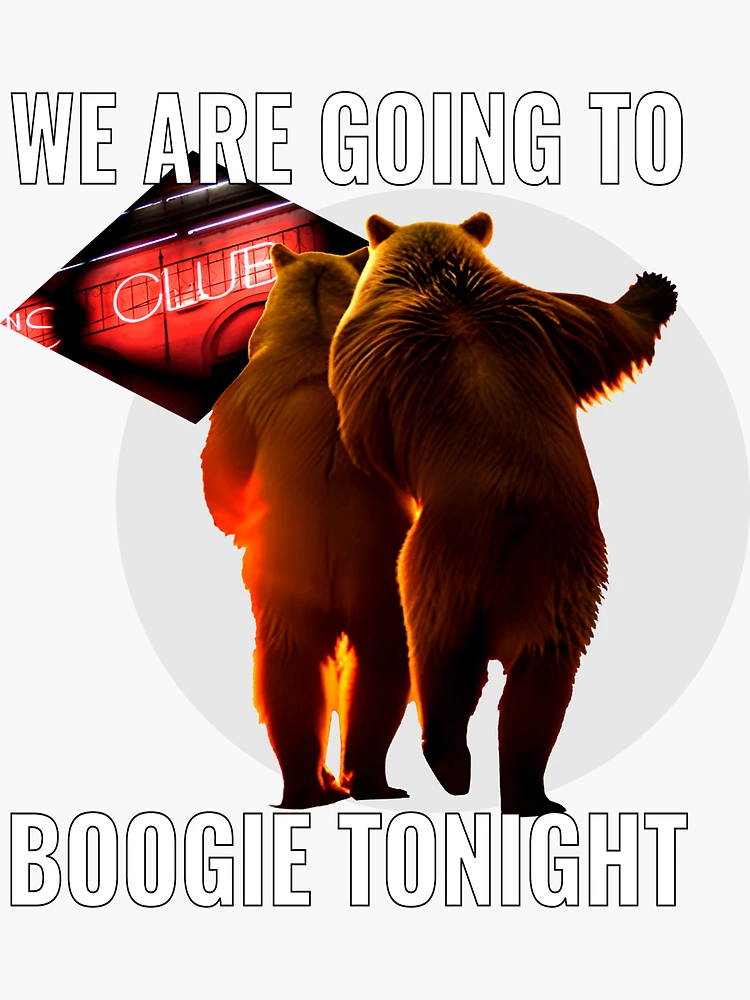 Boogie Bear Sticker for Sale by OfficialCoolCat