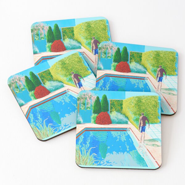 Item preview, A man, a pool and a summer garden designed and sold by FlatLandPrints.