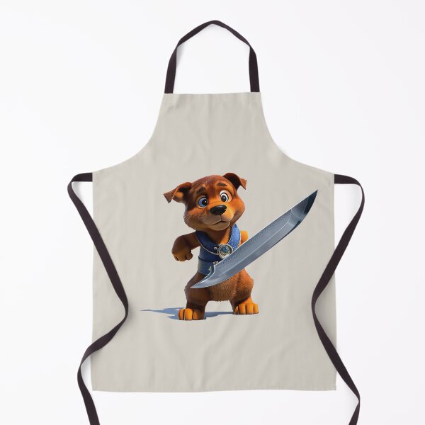 Item preview, Dog with knife designed and sold by Mebbotai.
