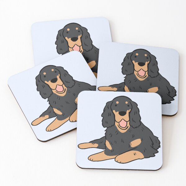 Item preview, Ilustración linda del perro setter gordon designed and sold by Yarafantasyart.